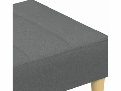 Reposapiés de tela oscuro 77x55x31 cm Gris Sale