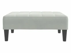 Reposapiés claro 77x55x31 cm terciopelo^ Discount