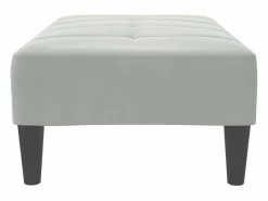 Reposapiés claro 77x55x31 cm terciopelo^ Discount