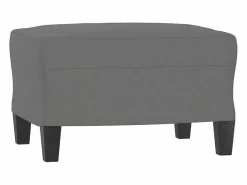 Reposapiés Oscuro 60x50x41 cm Tejido Microfibra Gris Best
