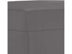 Reposapiés 60x50x41 cm Piel sintética Gris New