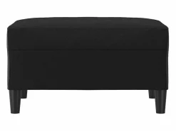 Reposapiés 70x55x41 cm Piel sintética Negro Discount