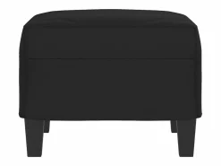 Reposapiés 60x50x41 cm Tejido Microfibra Negro Sale