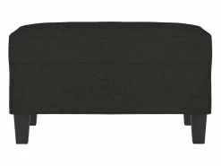 Reposapiés 70x55x41 cm Tela Negro