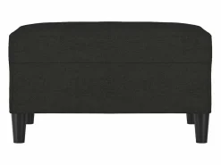 Reposapiés 70x55x41 cm Tela Negro Clearance