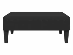Reposapiés 77x55x31 cm terciopelo Negro Best
