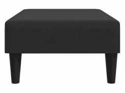 Reposapiés 77x55x31 cm terciopelo Negro Best