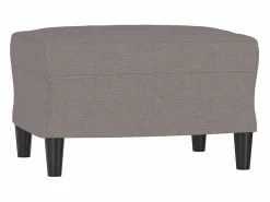 Reposapiés Taupe 60x50x41 cm Tela Gris