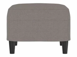 Reposapiés Taupe 60x50x41 cm Tela Gris