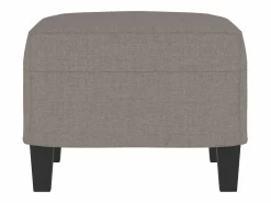 Reposapiés Taupe 60x50x41 cm Tela Gris