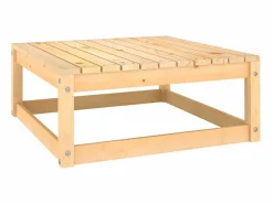 Reposapiéss de jardín con cojines 2 uds madera maciza de pino ES44892^ Outlet