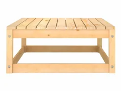 Reposapiéss de jardín con cojines 2 uds madera maciza de pino ES44892^ Outlet