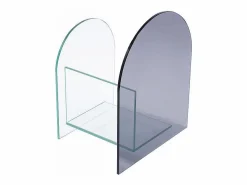 Revistero de vidrio templado - Transparente y gris - DUSILLA^Vente-unique Discount