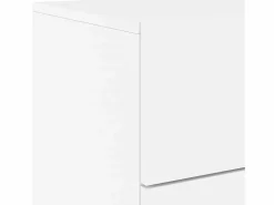 Garden Furniture Rhylan Mesita de noche de pared con luces LED Blanco Discount