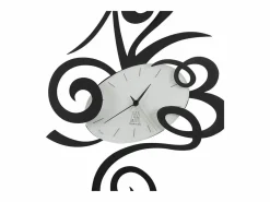 Reloj De Pared|Robin - Reloj de pared moderno , Ø45 cm, silencioso, acero creativo, Fabricado en Italia
