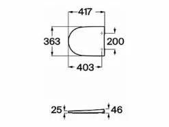 Tapa De Inodoro|ROCA Tapa y asiento de Supralit® compacto ONA caída amortiguada