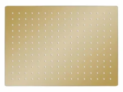 Helloshop26 Rociador de ducha de lluvia de acero inoxidable 40x30 cm rectangular acabado dorado 02_0002096 Plateado Hot