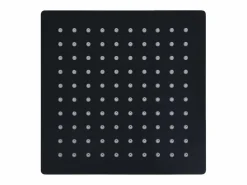 Helloshop26 Rociador de ducha de lluvia cabezal de ducha accesorio de baño acero inoxidable 20 x 20 cm cuadrado negro 02_0002077 Gris Best