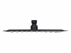 Helloshop26 Rociador de ducha de lluvia cabezal de ducha accesorio de baño acero inoxidable 20 x 20 cm cuadrado negro 02_0002077 Gris Best