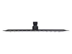 Helloshop26 Alcachofa De Ducha, Cabezal|Rociador de ducha de lluvia cabezal de ducha accesorio de baño acero inoxidable 25 x 25 cm cuadrado negro 02_0002078