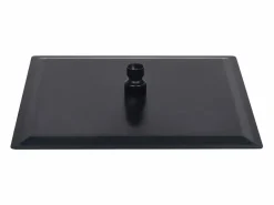 Helloshop26 Alcachofa De Ducha, Cabezal|Rociador de ducha de lluvia cabezal de ducha accesorio de baño acero inoxidable 25 x 25 cm cuadrado negro 02_0002078