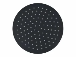 Rociador de ducha de lluvia cabezal de ducha accesorio de baño acero inoxidable 25 cm redondo negro 02_0002073^Helloshop26 Outlet