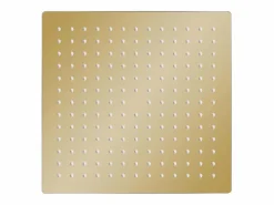 Helloshop26 Rociador de ducha de lluvia de acero inoxidable 25 x 25 cm cuadrado acabado dorado 02_0002091 Gris Discount