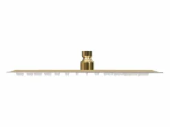Helloshop26 Rociador de ducha de lluvia de acero inoxidable 25 x 25 cm cuadrado acabado dorado 02_0002091 Gris Discount