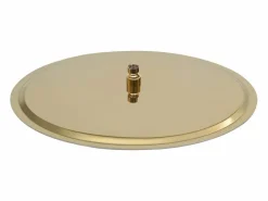 Helloshop26 Alcachofa De Ducha, Cabezal|Rociador de ducha de lluvia de acero inoxidable 50 cm redondo acabado dorado 02_0002089