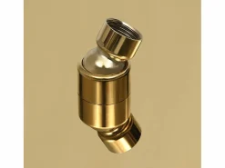 Rociador de ducha tipo lluvia rociador de ducha ducha de mano accesorio de baño acero inoxidable redondo de 30 cm dorado 02_0002087^Helloshop26 New