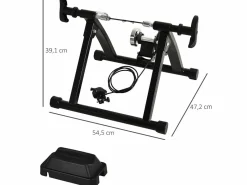 Homcom Bicicleta Estática|Rodillo entrenamiento bicicleta 54.5x47.2x39.1 cm