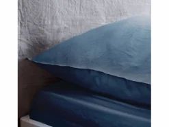 Sweeek Ropa de cama de microfibra lavada color , 2 plazas Azul New