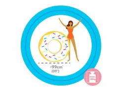 Rueda hinchable gigante Sprinkle Donut +9A blanco Ø99 cm^Intex Discount
