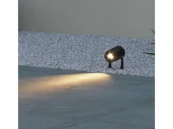 Iluminación Exterior|Sair XL - Foco LED redondo de 20 W IP65 Corten 2200K - Luz de jardín para plantas o setos h38cm - Beneito faure