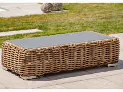 Paris Garden Salón de jardín 6 plazas en resina trenzada Marru00f3n Online