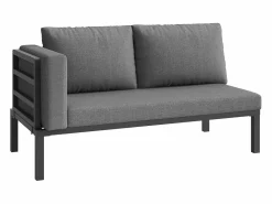 ModernLuxe Salones De Jardín|Salón de jardín, conjunto de muebles para 8 plazas, en hierro galvanizado, 1 sillón y 2 taburetes, sofá de esquina, mesa de comedor,