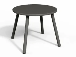 Salón de jardín de metal: 2 sillones bajos apilables y mesas apilables^MYLIA New