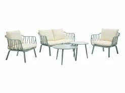 Salón de jardín de polipropileno y metal - - LOYNA de^MYLIA Discount