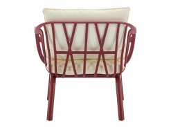 MYLIA Colección Rouge Passion|Salón de jardín de polipropileno y metal - Burdeos - LOYNA de