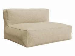 MYLIA Salón de jardín de tela : 1 sofá, 2 sillones y un puf - NOUMARA de Beige Sale