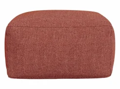 MYLIA Salón de jardín de tela : 1 sofá 1 sillón 1 esquinero 1 puff NOUMARA de Terracota Sale