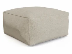 MYLIA Salones De Jardín|Conjunto Sofá Y Sillón|Salón de jardín en tela bouclé 4 plazas: 1 sofá, 1 Chaise longue y un puf - - NOUMARA de