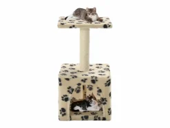 Garden Furniture Sara Teresa Rascador para gatos con poste de sisal 55 cm huellas Beige New