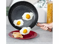 TDK IMPORT Material Y Utensilios De Cocina|Sartén Antiadherente de Granito de 32 cm con Mango Ergonómico y Fácil Limpieza