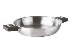 Lacor Material Y Utensilios De Cocina|Sartén de acero inoxidable de 20 cm con mango desmontable y sistema Click & Lock - Colección COMBI de