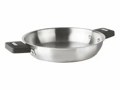 Sartén de acero inoxidable de 24 cm con mango desmontable y sistema Click & Lock - Colección COMBI de^Lacor Clearance