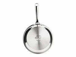 Sartén INOXIBAR 26 cm en acero inoxidable 18% Triply, mango ergonómico, compatible con todo tipo de fuegos e inducción, apta para lavavajillas Gris New