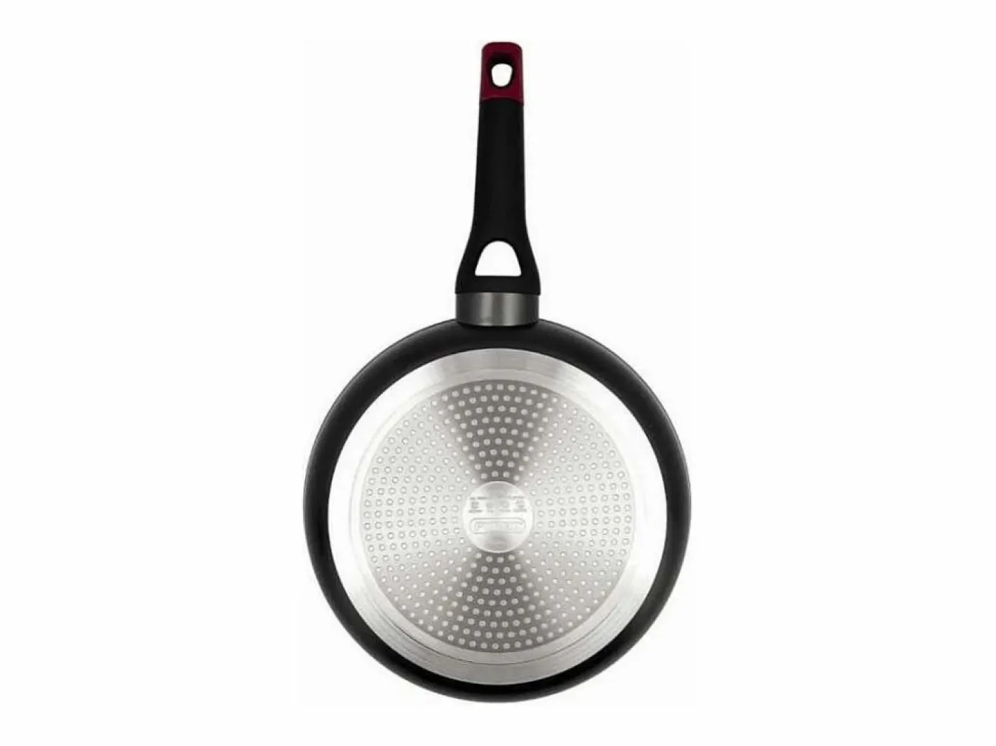 Pyrex Sartén Óptima+ aluminio forjado negro/rojo Ø22 cm Transparente