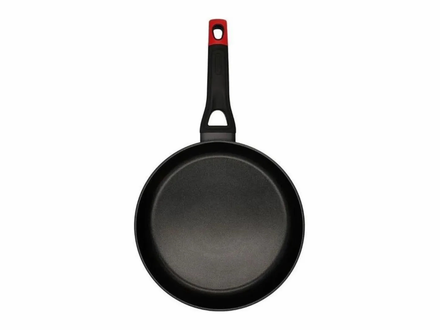 Pyrex Sartén Óptima+ aluminio forjado negro/rojo Ø22 cm Transparente