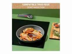 Sartén Ingenio Renew 28 cm, cerámica antiadherente, inducción, mango desmontable, fabricada en Francia^Tefal Online